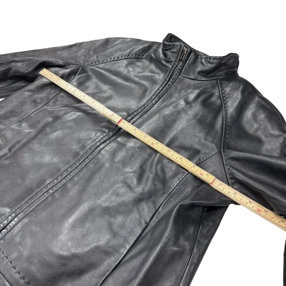 Wilsons Leather Womens Black Jacket With Thinsulate Insulation M Size - Picture 5 of 10